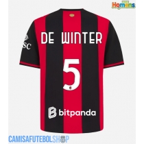 Camisa de time de futebol AC Milan Koni De Winter #5 Replicas 1º Equipamento 2026-27 Manga Curta